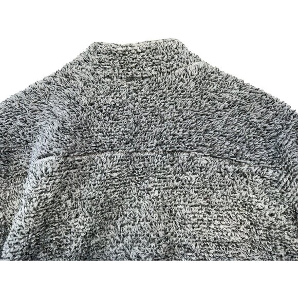 Soft Surroundings Womens Sherpa Pullover Jacket Medium Gray Pockets - Picture 12 of 12